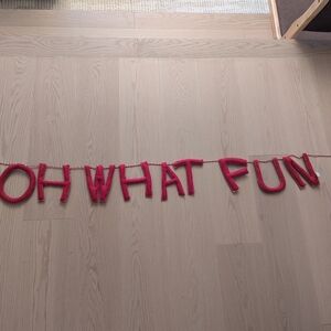 Pottery Barn Kids Vibrant Red Garland